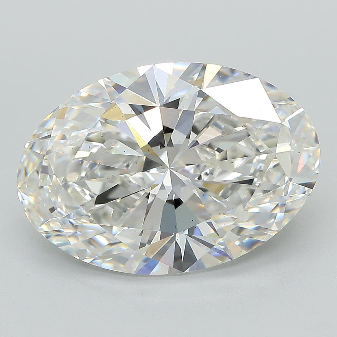 6.03ct F VS2 Rare Carat Ideal Cut Oval Lab Grown Diamond