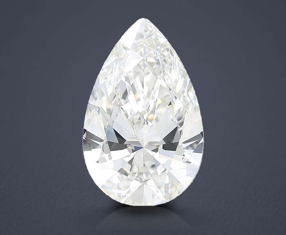 7.38 Carat Pear Lab Diamond