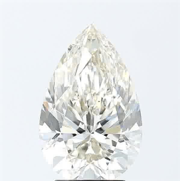 3.67ct I VS2 Rare Carat Ideal Cut Pear Lab Grown Diamond