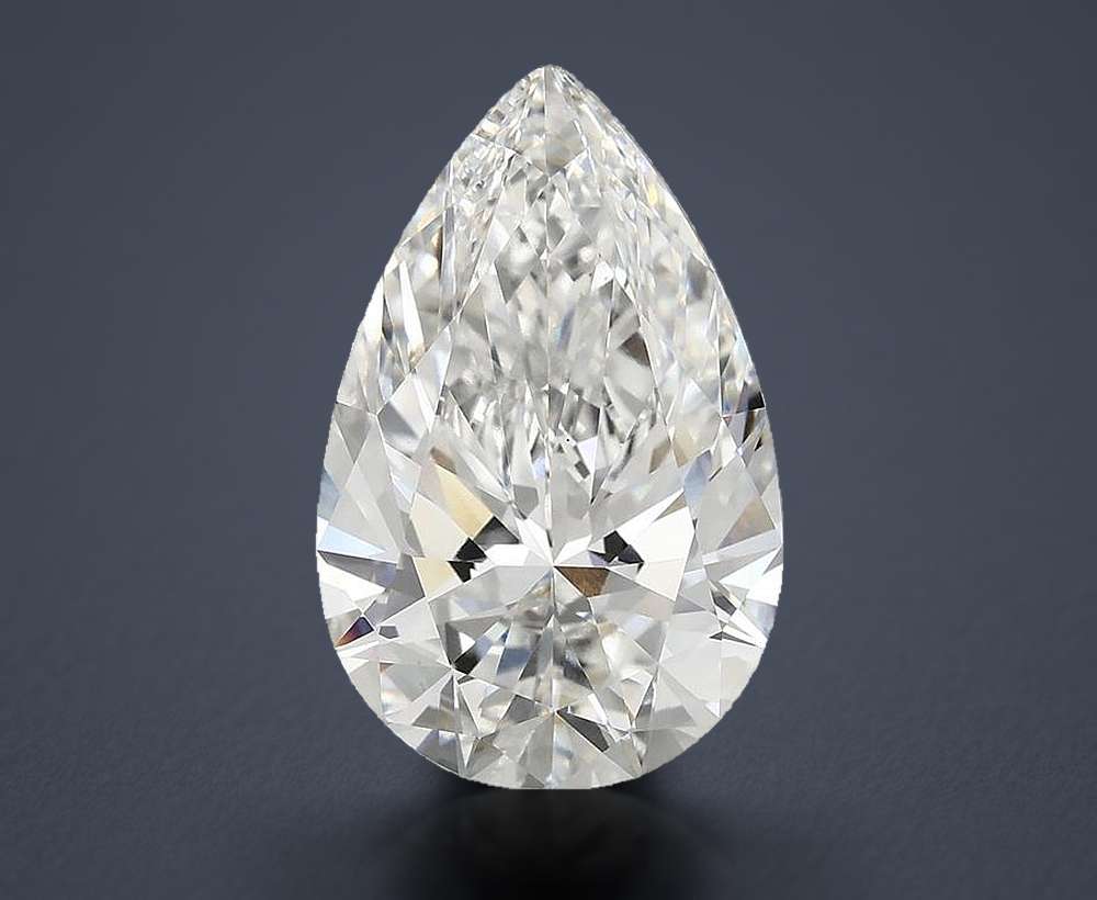 5.85 Carat Pear Lab Diamond