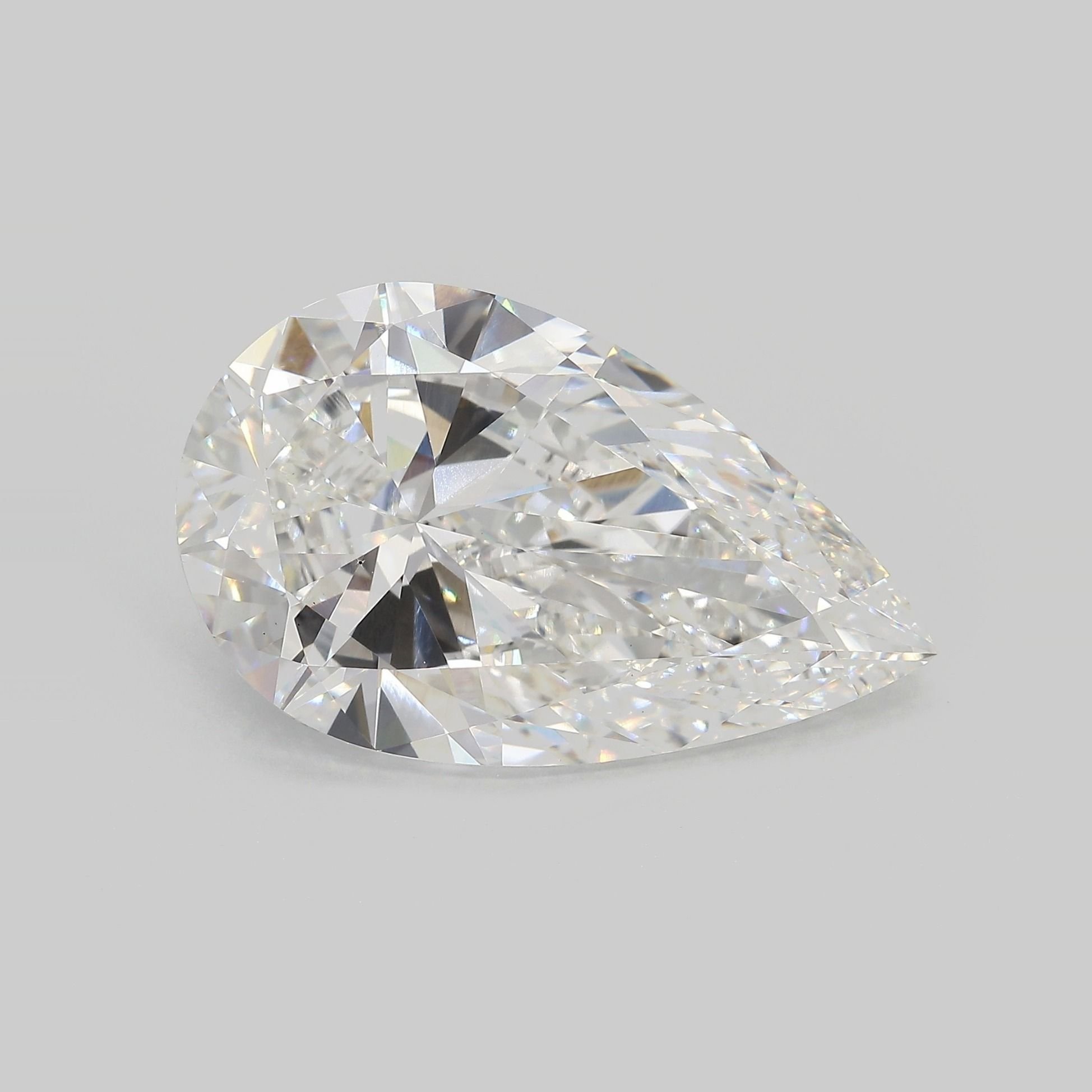15.02ct F VS2 Very Good Cut Pear Lab Grown Diamond