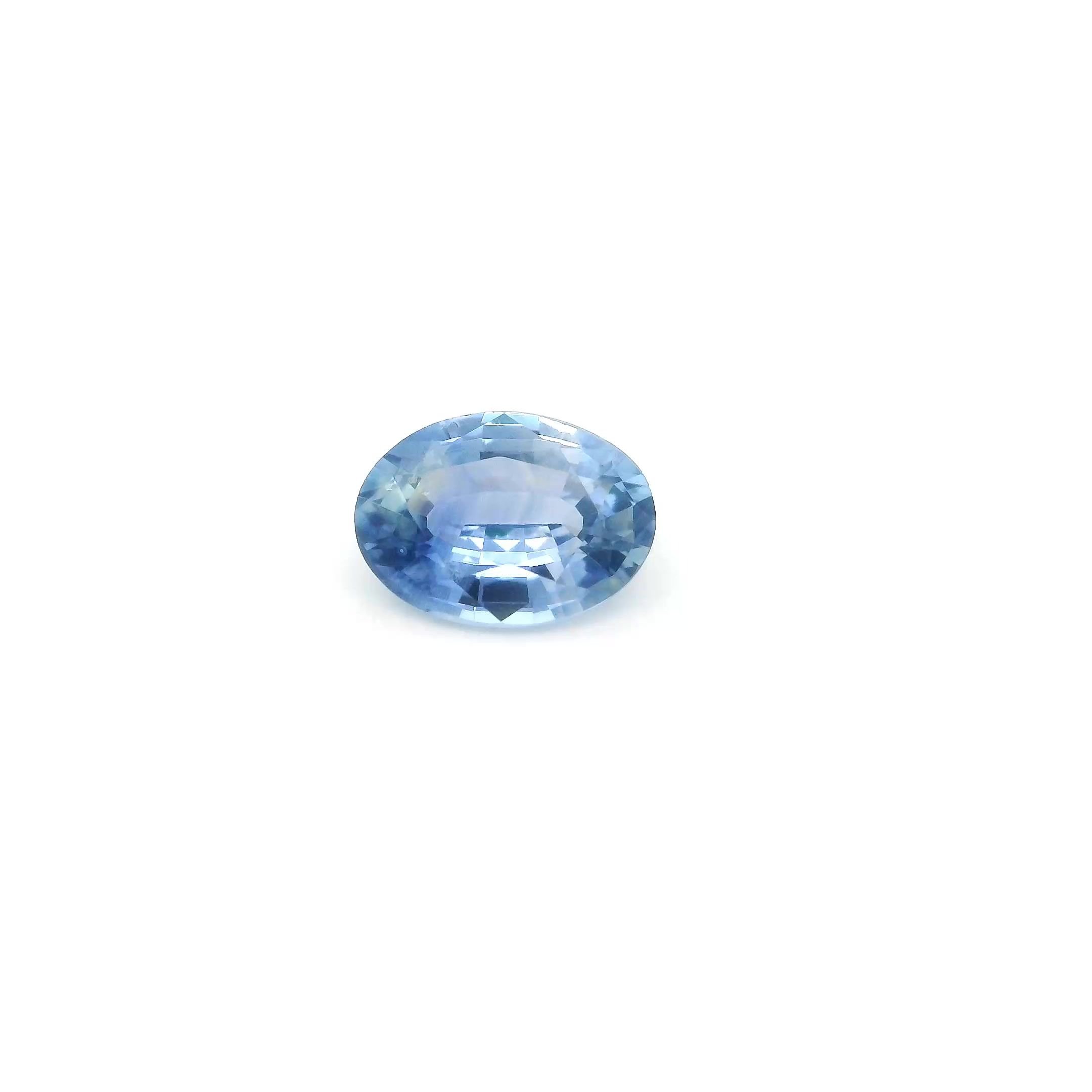0.98 Carat Blue Oval Sapphire