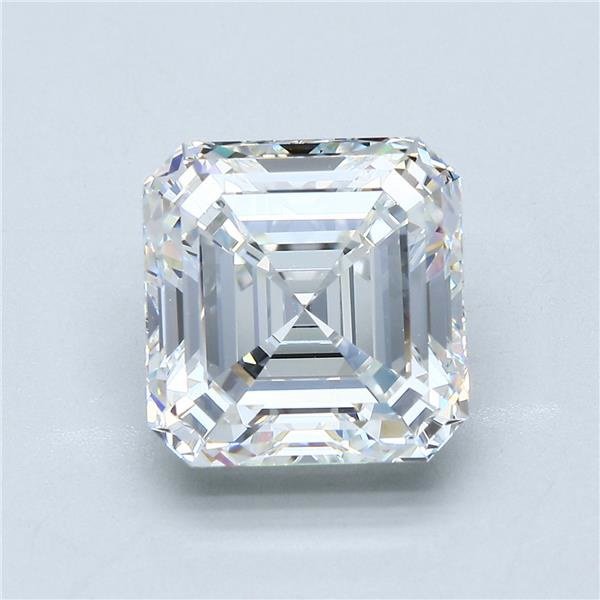 5.32ct F VS1 Rare Carat Ideal Cut Asscher Diamond