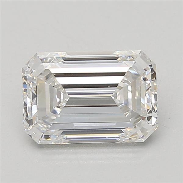 2.09ct D VS1 Rare Carat Ideal Cut Emerald Lab Grown Diamond