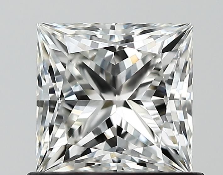 0.86ct F VS1 Rare Carat Ideal Cut Princess Lab Grown Diamond