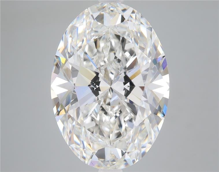 7.85ct F VS2 Rare Carat Ideal Cut Oval Lab Grown Diamond