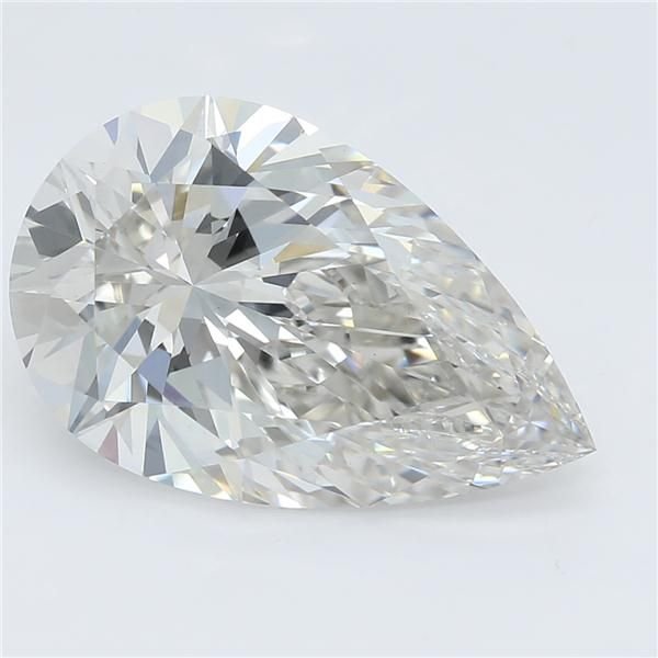 3.07ct H VS1 Rare Carat Ideal Cut Pear Lab Grown Diamond