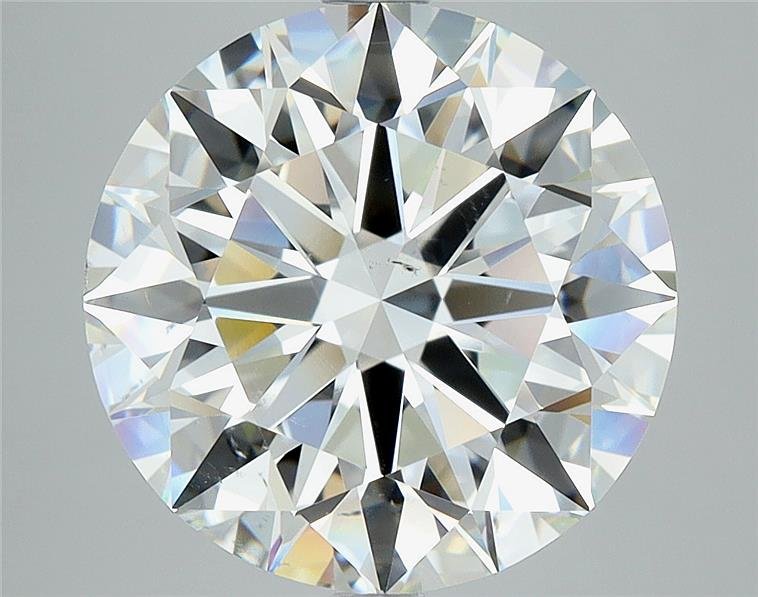 5.55ct I SI1 Rare Carat Ideal Cut Round Diamond