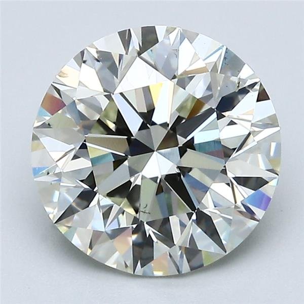 3.02ct K SI1 Excellent Cut Round Diamond