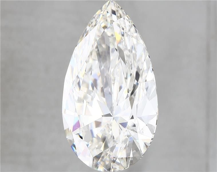 12.49ct F VS1 Rare Carat Ideal Cut Pear Lab Grown Diamond