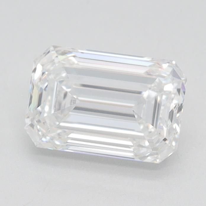 1.05ct F VVS2 Rare Carat Ideal Cut Emerald Lab Grown Diamond
