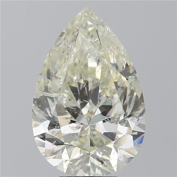 5.18ct K SI2 Rare Carat Ideal Cut Pear Diamond