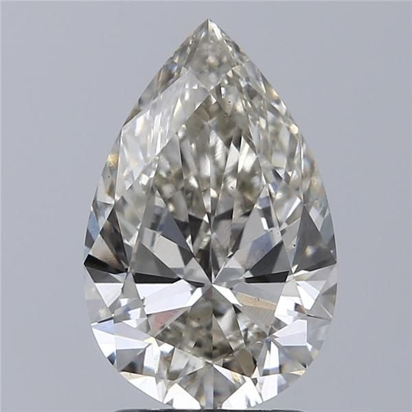 2.01ct H VS1 Rare Carat Ideal Cut Pear Lab Grown Diamond