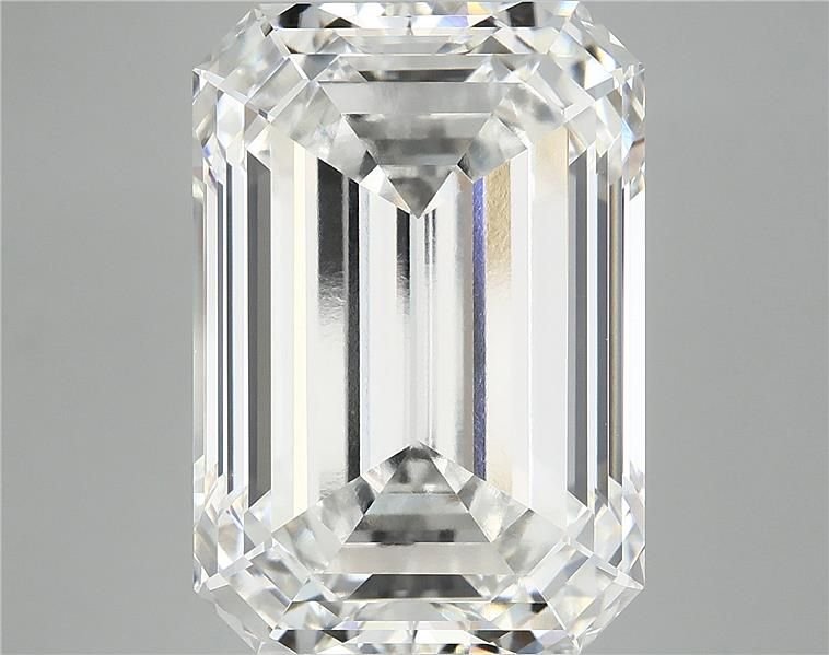 15.69ct F VVS2 Rare Carat Ideal Cut Emerald Lab Grown Diamond