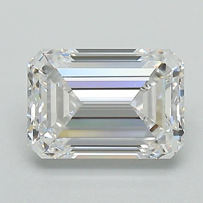 1.23ct D VS1 Rare Carat Ideal Cut Emerald Lab Grown Diamond