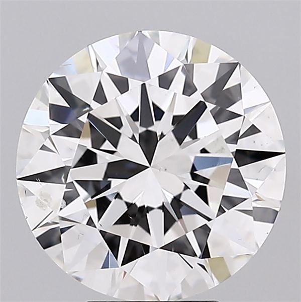5.02ct F SI1 Rare Carat Ideal Cut Round Diamond