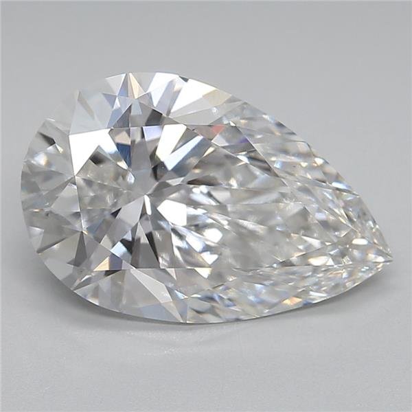 3.23ct E VS1 Rare Carat Ideal Cut Pear Lab Grown Diamond