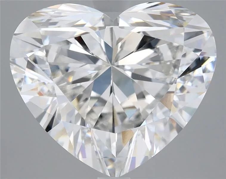 5.00ct F VS2 Very Good Cut Heart Diamond