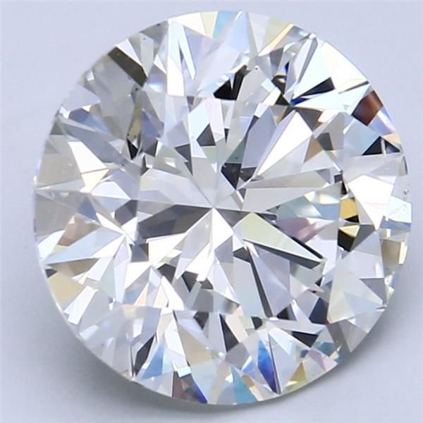5.02ct H SI1 Rare Carat Ideal Cut Round Diamond