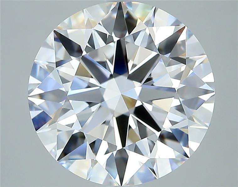 5.02ct D FL Rare Carat Ideal Cut Round Diamond