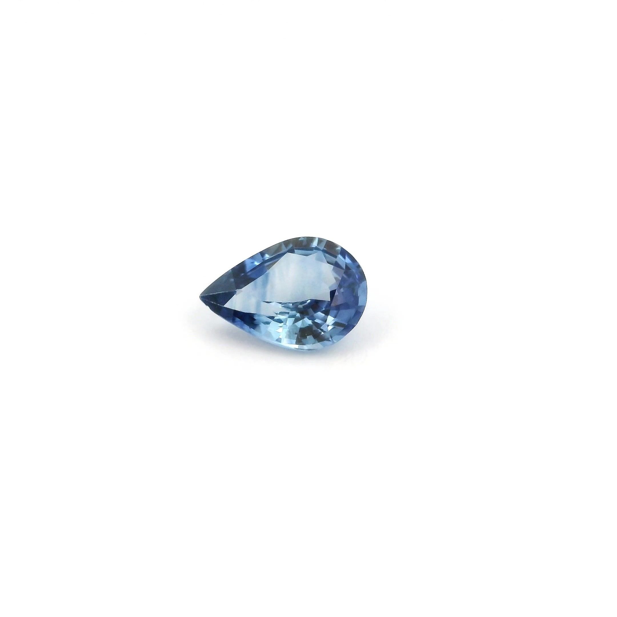 0.71 Carat Blue Pear Sapphire