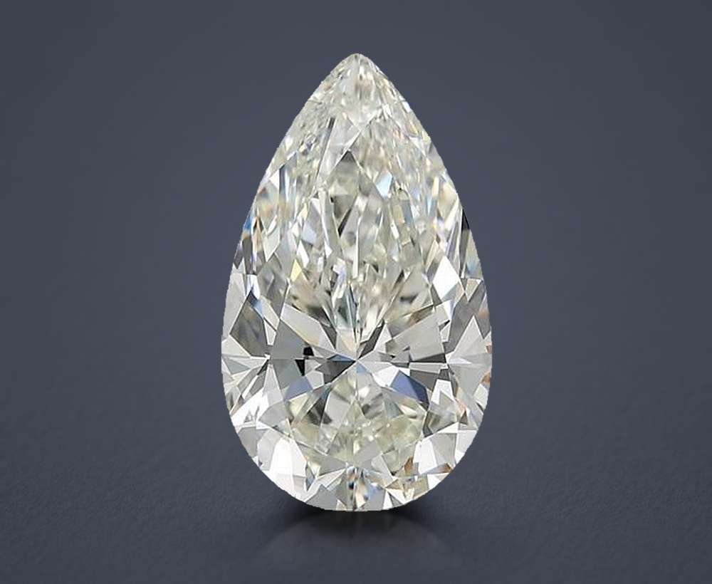 4.02 Carat Pear Natural Diamond