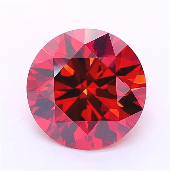 1.35 Ct. Fancy Deep Orange Round Lab Diamond
