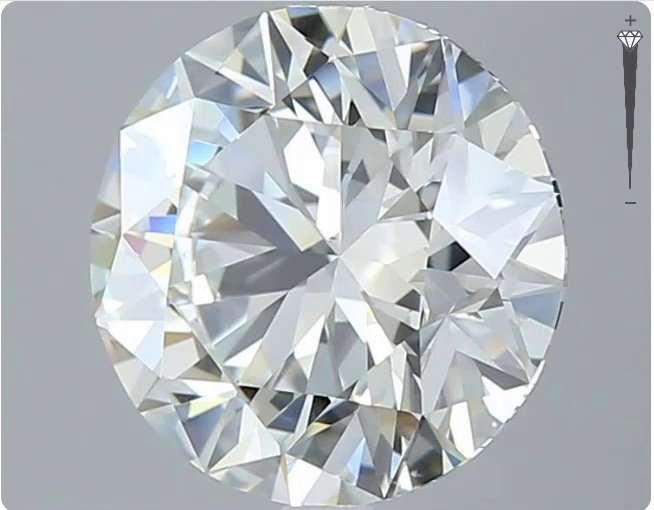 3.60 Carat Round Natural Diamond