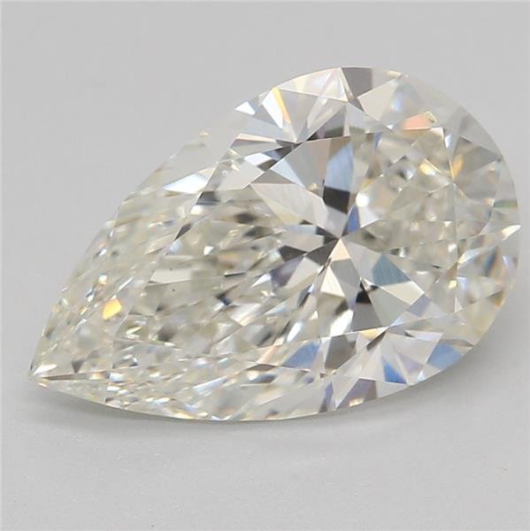 1.54ct H VS2 Rare Carat Ideal Cut Pear Lab Grown Diamond