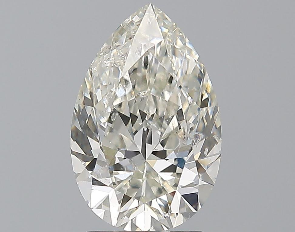 2.51ct J SI2 Rare Carat Ideal Cut Pear Diamond