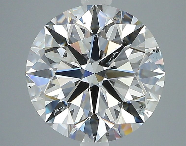 3.01ct E SI2 Rare Carat Ideal Cut Round Diamond