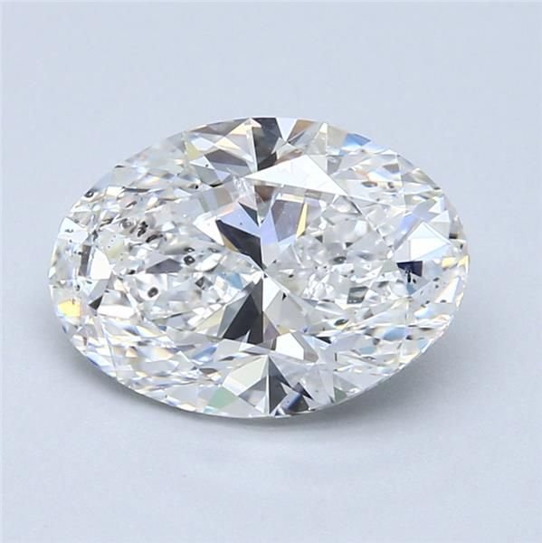 3.01ct E SI2 Rare Carat Ideal Cut Oval Diamond