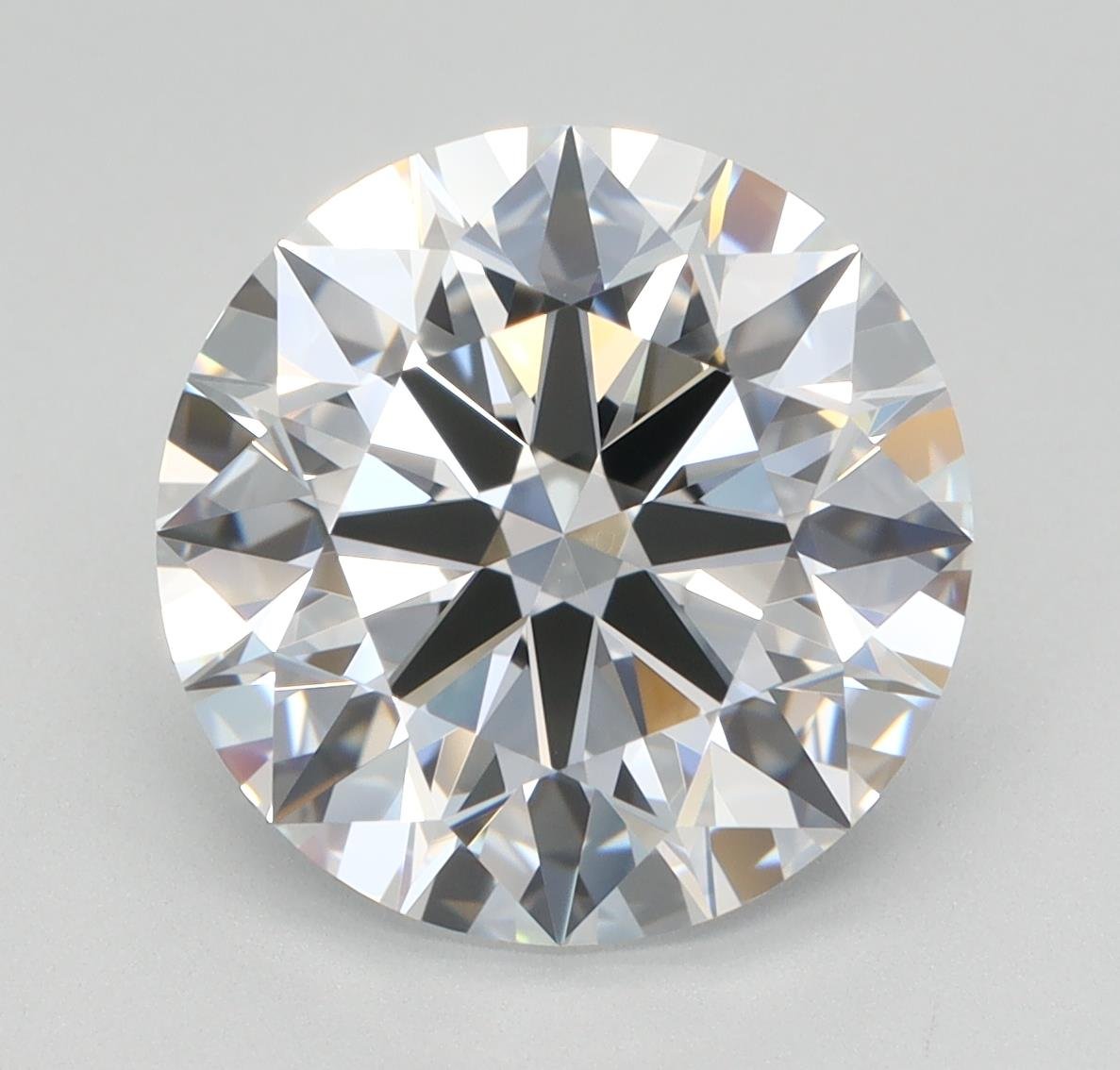 3.85ct E VVS2 Rare Carat Ideal Cut Round Lab Grown Diamond