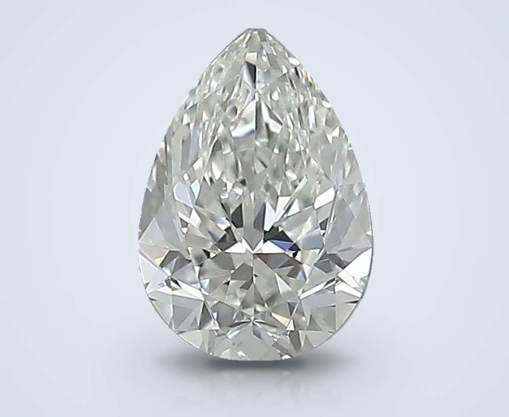 0.61 Carat Pear Natural Diamond