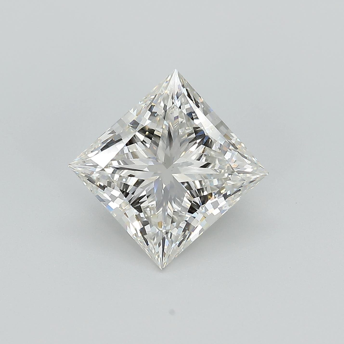 3.66ct H VS1 Rare Carat Ideal Cut Princess Lab Grown Diamond