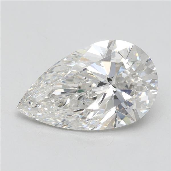 4.06ct G VS1 Rare Carat Ideal Cut Pear Lab Grown Diamond