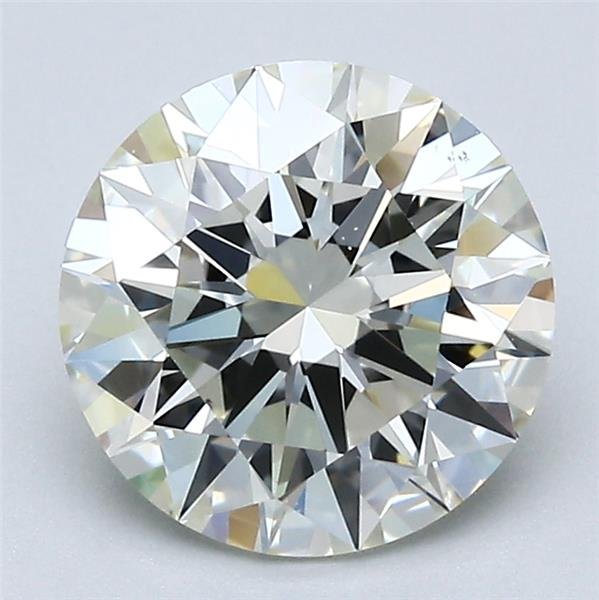 2.08ct K VS1 Rare Carat Ideal Cut Round Diamond