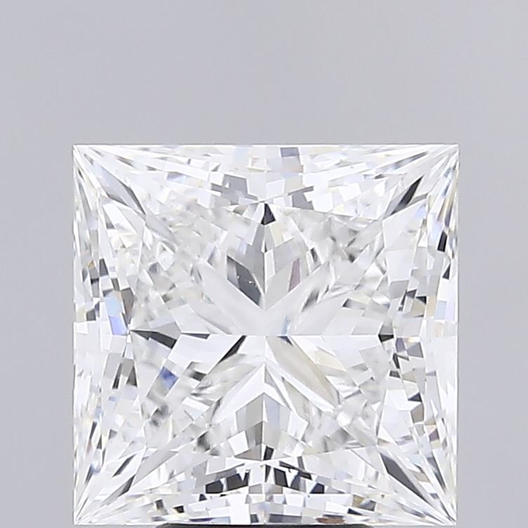 6.69ct F VS1 Rare Carat Ideal Cut Princess Lab Grown Diamond