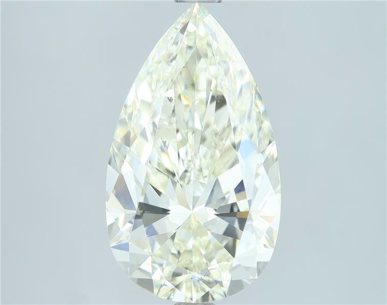 3.04ct J SI1 Rare Carat Ideal Cut Pear Diamond
