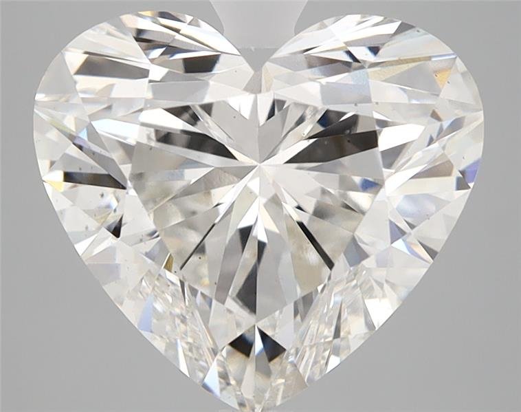 4.24ct F VS2 Rare Carat Ideal Cut Heart Lab Grown Diamond