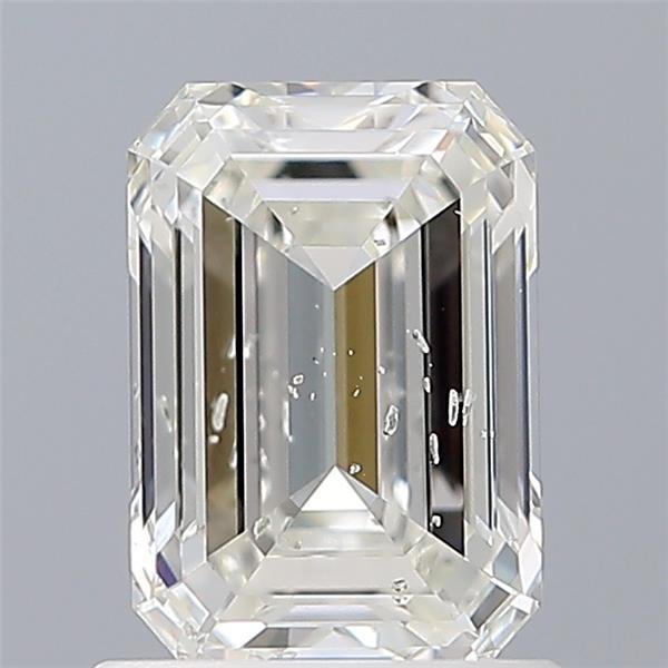 1.04ct G SI2 Rare Carat Ideal Cut Emerald Diamond