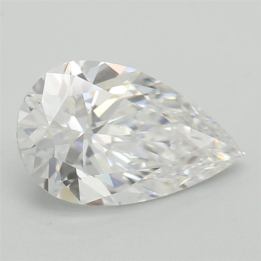 1.08ct D VVS2 Rare Carat Ideal Cut Pear Lab Grown Diamond