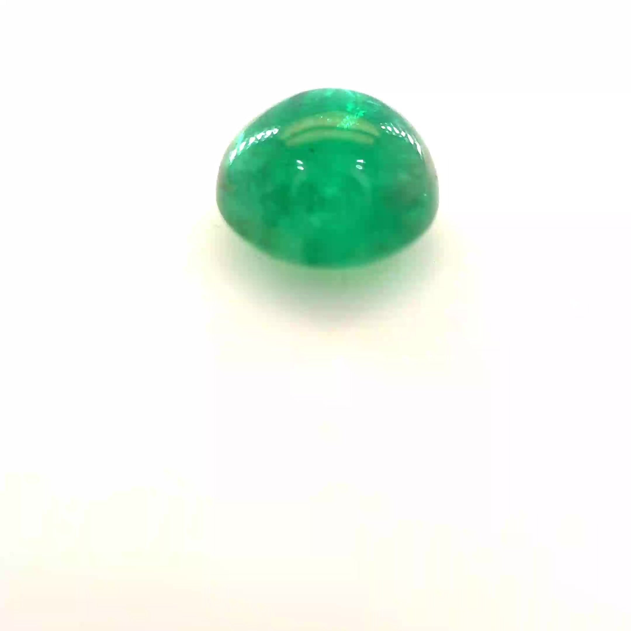 1.86 Carat Green Round Emerald