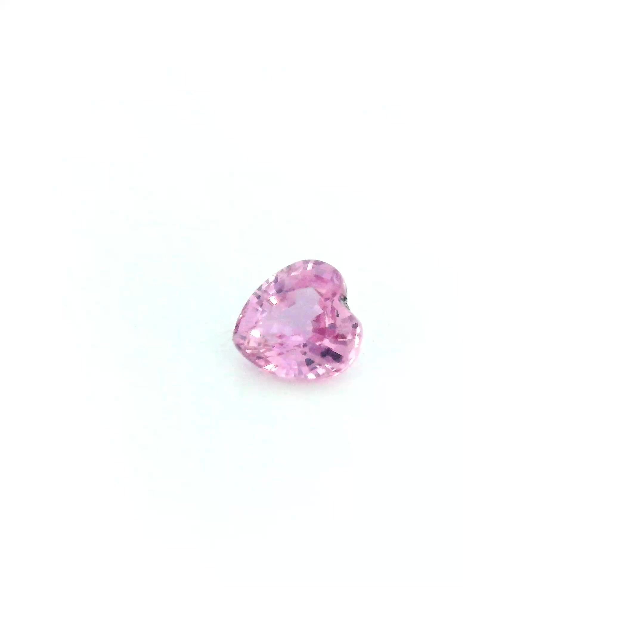 0.60 Carat Pink Heart Sapphire