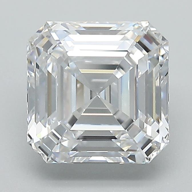 2.11ct D VS1 Rare Carat Ideal Cut Asscher Lab Grown Diamond