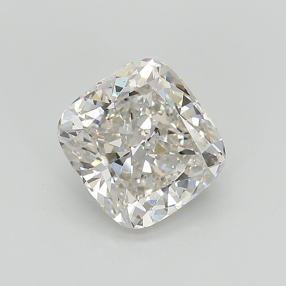 3.27ct I VVS2 Rare Carat Ideal Cut Cushion Lab Grown Diamond