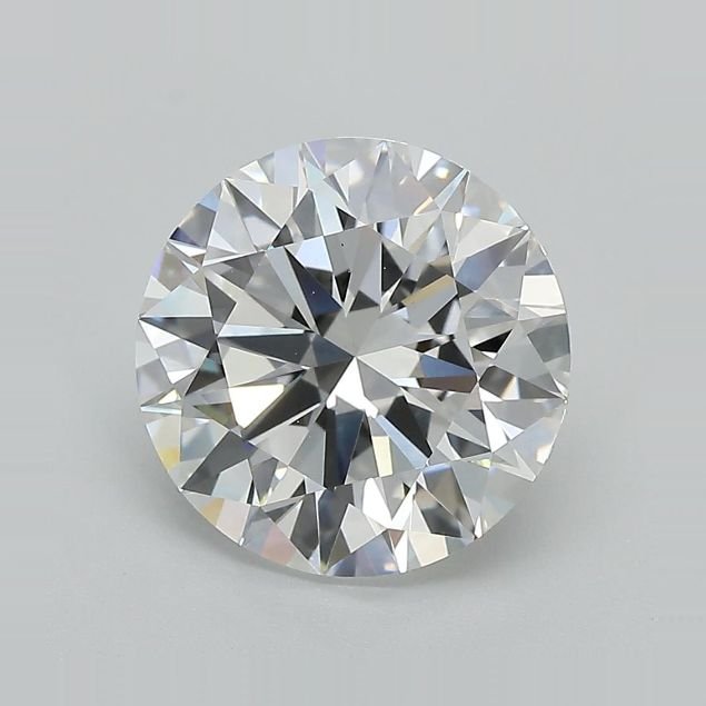 5.10ct E VVS2 Rare Carat Ideal Cut Round Lab Grown Diamond