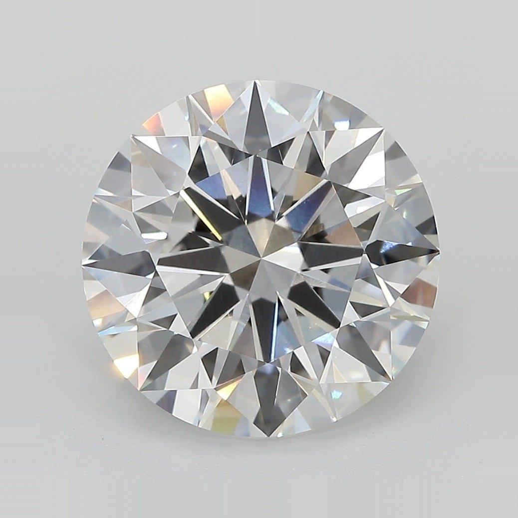 6.14ct E VVS2 Rare Carat Ideal Cut Round Lab Grown Diamond