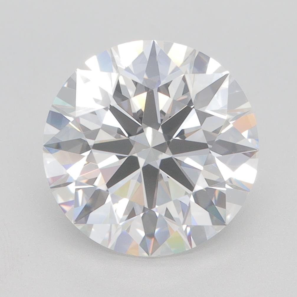 3.41ct E VVS1 Rare Carat Ideal Cut Round Lab Grown Diamond