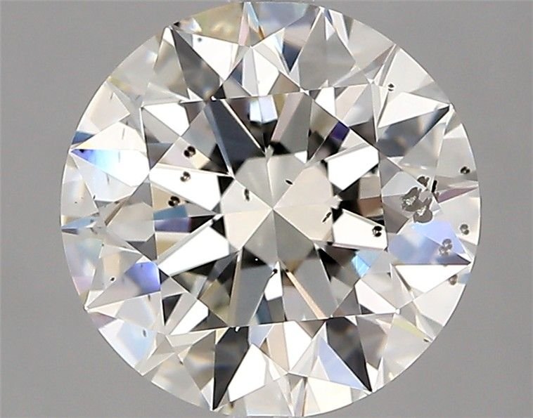 3.24ct H SI2 Rare Carat Ideal Cut Round Diamond